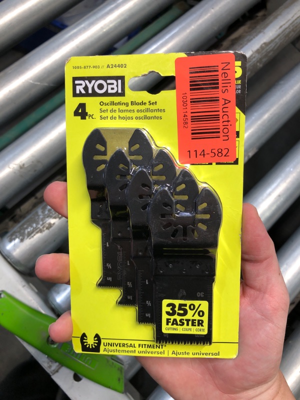 Photo 2 of (READ FULL POST) Ryobi 4-Piece Wood and Metal Oscillating Multi Tool Blade Set