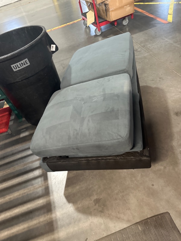 Photo 1 of **NON-REFUNDABLE, PARTS ONLY** Shintenchi Sectional Couches for Living Room, U Shaped Sofa Couch with Double Chaise, 4-Seat Living Room Furniture Sets with Soft Cushion & Linen Fabric, Dark Grey