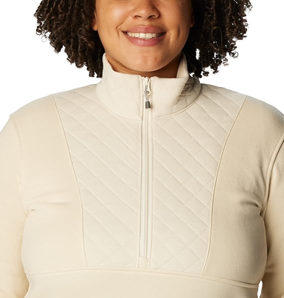 Photo 4 of (READ FULL POST) Columbia Women's Lodge Quilted 1/4 Zip, Beetroot Chalk Large