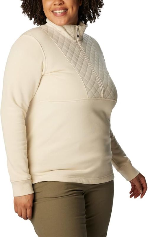 Photo 1 of (READ FULL POST) Columbia Women's Lodge Quilted 1/4 Zip, Beetroot Chalk Large