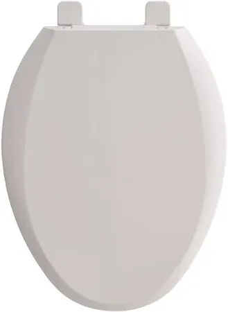 Photo 1 of **HARDWARE MISSING**
American Standard MightyTuff Plastic White Round Soft Close Toilet Seat
