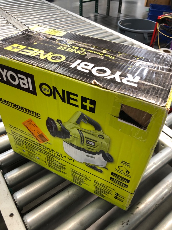 Photo 5 of **APPEARS NEW**RYOBI ONE+ 18V Cordless Electrostatic 0.5 Gal Sprayer with 2.0 Ah Battery and Charger
