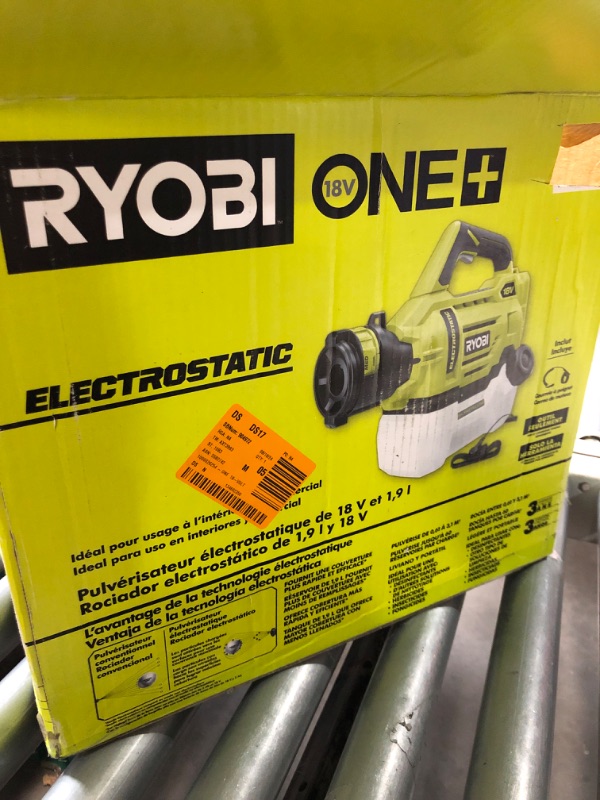 Photo 4 of **APPEARS NEW**RYOBI ONE+ 18V Cordless Electrostatic 0.5 Gal Sprayer with 2.0 Ah Battery and Charger
