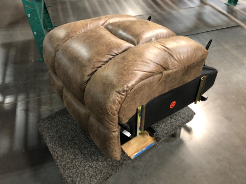 Photo 2 of ***BASE ONLY - REST OF CHAIR NOT INCLUDED - SEE PICTURES***
CANMOV Faux Leather Power Lift Recliner Chair with Massage and Heat for Elderly, Dual Motor Recliner Chair, Electric Recliner with Adjustable Headrest, USB Ports, 2 Concealed Cup Holders, Brown