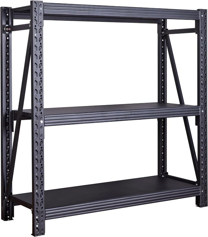 Photo 1 of **MINOR DAMAGE READ NOTES**
3-Tier Industrial Shelving Rack, Heavy Duty Workshop Storage Rack, Adjustable Metal Garage Shelf,1500lbs Capacity for Warehouse Basement Storeroom Supermarket
