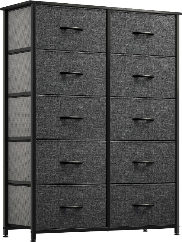 Photo 1 of *****STOCK PHOTO REFERENCE ONLY*****SEE NOTES***
10 Drawer Dresser - Fabric Storage , Organizer Unit for Bedroom, Living Room, Hallway, Closets - Sturdy Steel Frame, Wooden Top & Easy Pull Fabric Bins
