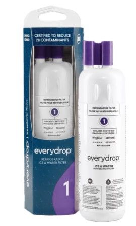 Photo 1 of ***STOCK PHOTO REFERENCE ONLY***
everydrop by Whirlpool Ice and Water Refrigerator Filter 2, EDR2RXD1, Single-Pack White