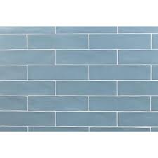 Photo 1 of **MINOR DAMAGE READ NOTES**
3pk Strait Blue 3 in. x 12 in. 8 mm Matte Ceramic Subway Wall Tile (22-piece 5.38 sq. ft. / Box)
