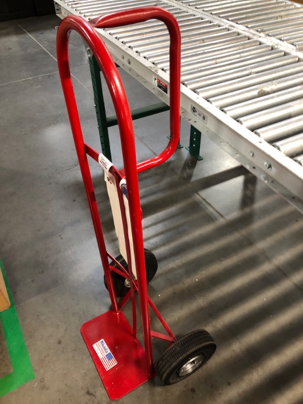 Photo 3 of ***HAS A FLAT WHEEL***Milwaukee 800-lb Capacity 2-Wheel Red Steel Heavy Duty Hand Truck