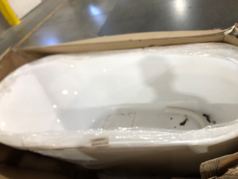 Photo 2 of ****TRUCK PICK UP ITEM ON PALLET***59 in. Acrylic Single Slipper Flatbottom Non-Whirlpool Bathtub in Glossy White