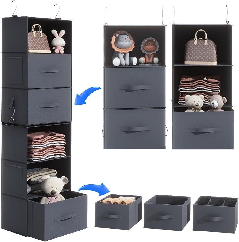 Photo 1 of ***STOCK PHOTO REFERENCE ONLY*** see pics
Caroeas Hanging Closet Organizer Black