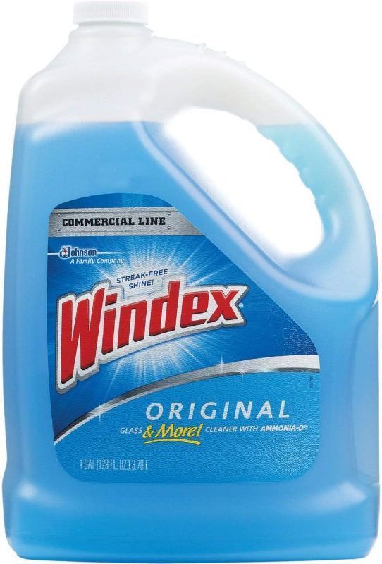 Photo 1 of  Windex Glass Cleaner Refill 1 Gallon Original Blue Formula Bundled with a PD Ship Safe Bag
