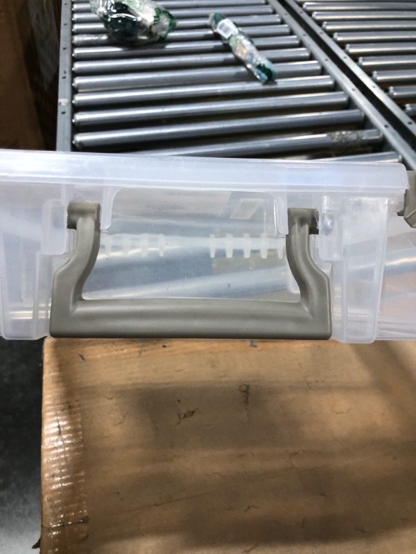 Photo 1 of ***DAMAGED***
 6959AB Bottle Storage Super Satchel, Portable Carrying Case - Organizes up to 32 individual 0.5oz Bottles, Clear
