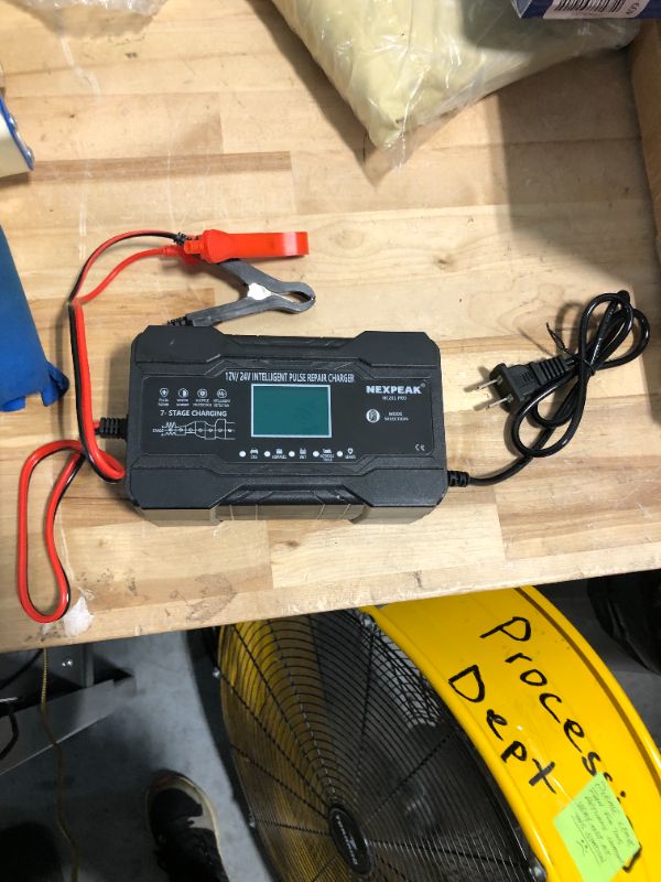 Photo 3 of ****NON FUNCITONAL//SOLD AS PARTS ALL SALES FINAL**** 
NEXPEAK 10-Amp Car Battery Charger, 12V and 24V Smart Fully Automatic Maintainer Trickle Charger w/Temperature Compensation for Truck Motorcycle Lawn Mower Boat Marine Lead Acid Batteries 10Amp