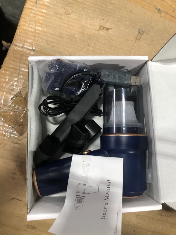 Photo 1 of 
KMM Handheld Car Vacuum Cleaner, 9000Pa Vacuum Cleaner and Air Duster, 120W High Power Wet and Dry Handheld Car Vacuum Cleaner with LED Light and...