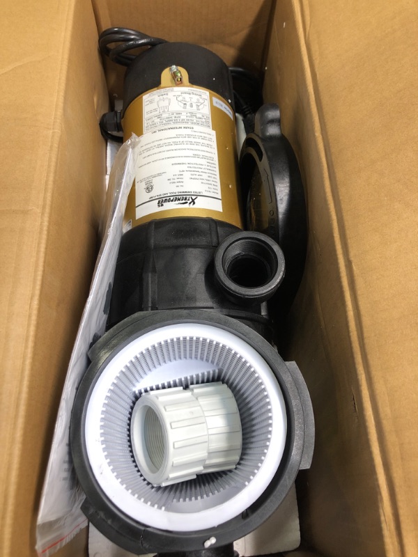 Photo 1 of ***SELLING AS PARTS NO RETURNS***  ***NOT FUNCTIONAL****

 2HP In-Ground Swimming Pool Pump Variable Speed 2" Inlet 230V High Flo w/ Slip-On Fitting