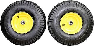 Photo 1 of (Set of 2) 15x6.00-6 Tires & Wheels 4 Ply for Lawn & Garden Mower Turf Tires