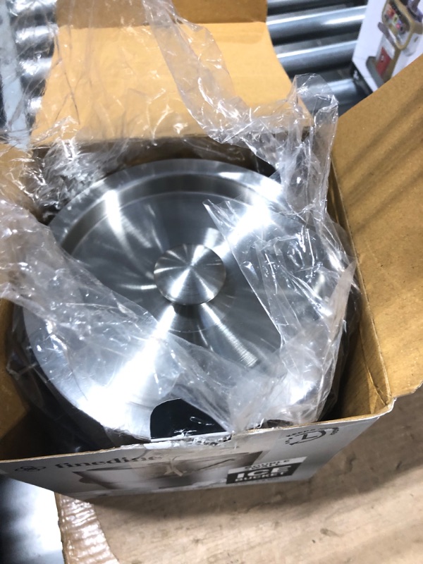 Photo 1 of Double-Wall Insulated Ice Bucket with Lid, Ice Tong, Strainer & Leather Handle Keep Ice Frozen Longer Large Wine Ice Buckets for Parties,Cocktail Bar, Chilling Beer Champagne, Dark Brown Handle 3L 3L-Dark Brown Handle