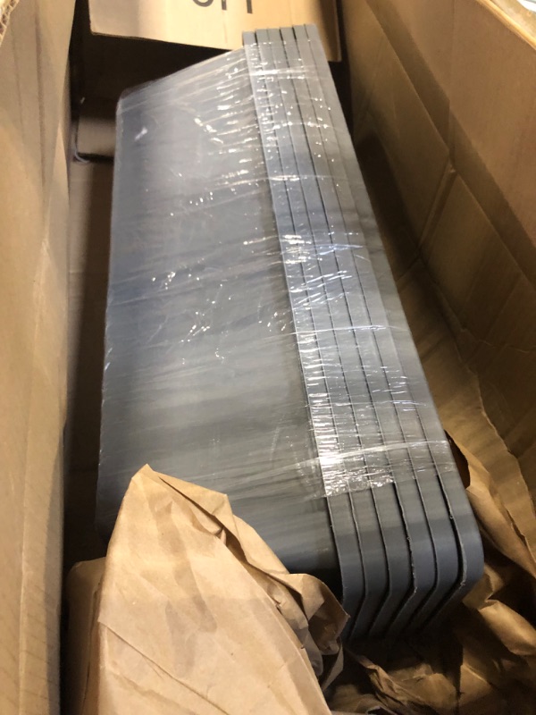 Photo 1 of 6 Pcs 24 inch Window Box Planter, Large Rectangular Flower Planter Boxes with Shelf Insert Plastic for Indoor and Outdoor Garden, Balcony Home Decor