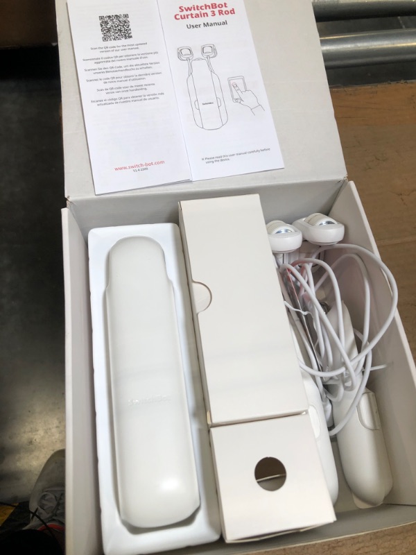 Photo 3 of ***MISSING PARTS****
 Automatic Curtain Opener - Bluetooth Remote Control Smart Curtain with App/Timer, Upgraded High-Performance Motor, Add SwitchBot Hub to Work with Alexa, Google Home, HomeKit (Curtain 3, Rod)