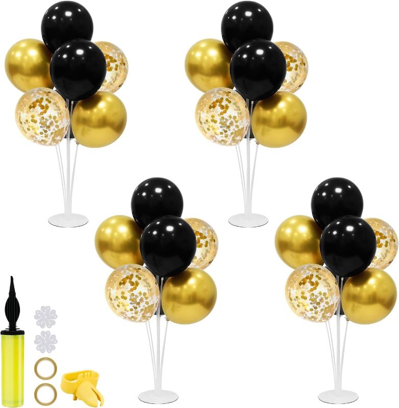 Photo 1 of  Balloon Stand Centerpiece Table Party Decorations for Birthday Wedding Retirement Anniversary Father's Day New Year Graduation 2024
