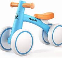 Photo 1 of Baby Balance Bike Toys for 1 Year Old Boys and Girls Gifts, Toddler Bike 10-24 Month First Birthday Gift with 4 Wheels, No Pedal