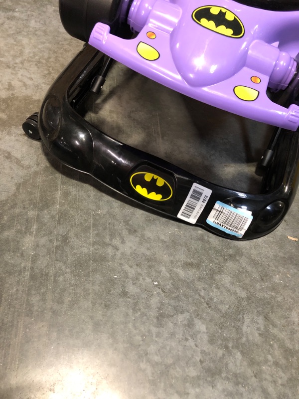 Photo 3 of KidsEmbrace Batgirl Baby Activity Walker, DC Comics Car, Music and Lights, Purple