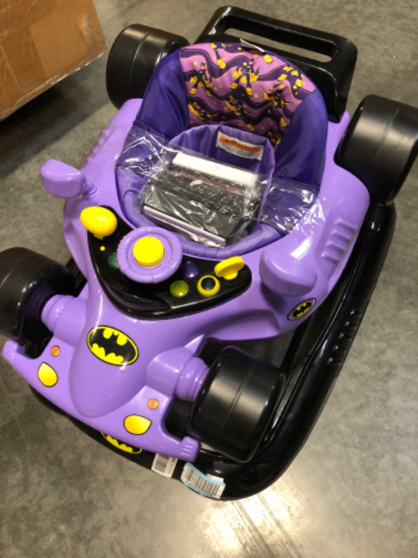 Photo 2 of KidsEmbrace Batgirl Baby Activity Walker, DC Comics Car, Music and Lights, Purple