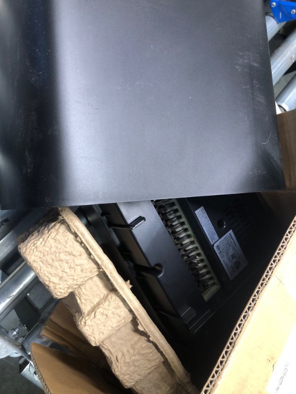 Photo 2 of *** MAJOR DAMAGED***
Amazon Basics 8 Sheet Cross Cut Paper and Credit Card Shredder with 4.1 Gallon Bin, Black