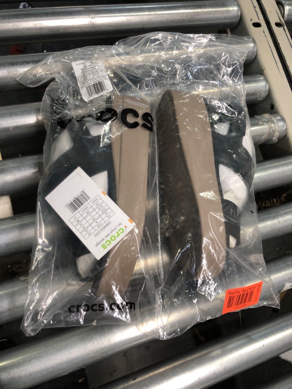 Photo 1 of Crocs Women’s Brooklyn Low Wedges, Platform Sandals Black/Mushroom 8
