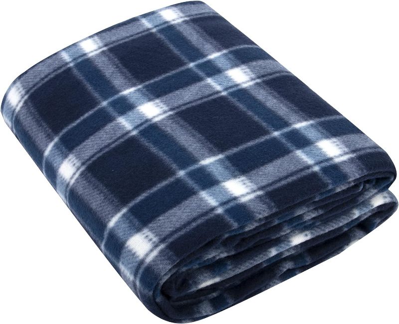 Photo 1 of 50x60 Throw Blankets, Plaid Fleece Throw Blankets for Bedroom, Couch, Livingroom, Chair, Pets, Outdoors Brown