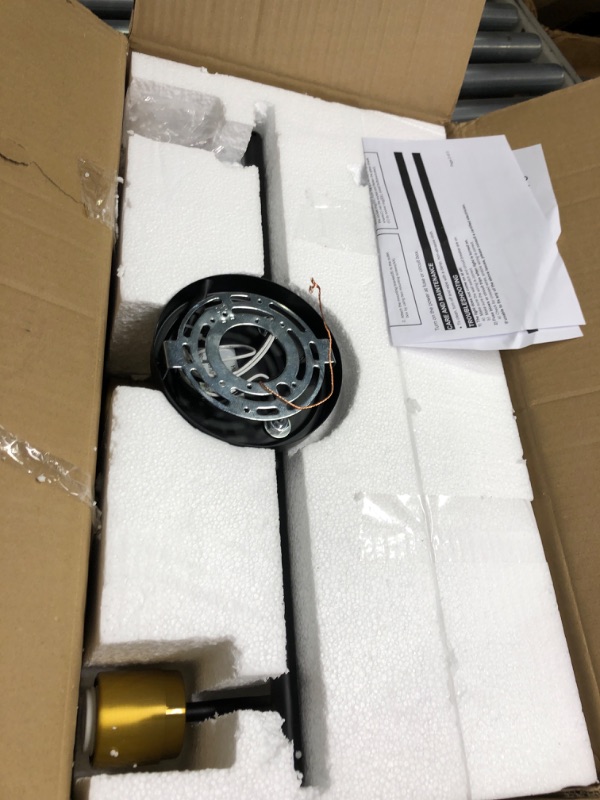 Photo 1 of Bathroom Light Fixtures Over Mirror Black and Gold Vanity Light 3 Light Bathroom Vanity Light with Clear Glass Shade 22 inch Modern Wall Sconce Lighting Bathroom Light for Bath Black and Gold 3-Lights