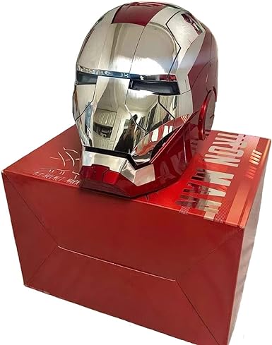 Photo 1 of Iron-man MK 5 Helmet Wearable Electronic Open/Close Iron-man Mask Kids Toys Birthday Christmas Gift