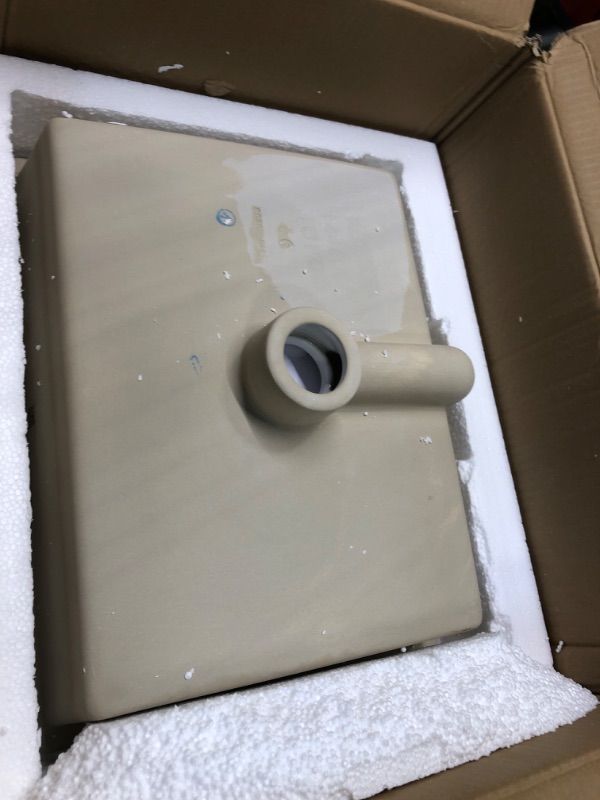 Photo 3 of 16.5 X 14.5  Victoria Pedestal Sink, Rectangular Ceramic Pedestal Bathroom Sink with Single Hole and Overflow,White (Sink and Pedestal Combo) Single Hole Sink Set