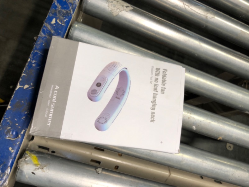 Photo 1 of OLV Neck Fan Rechargeable 4 Turbo 6000mAh Portable Neck Fan 360° Cooling Airflow 3 Speeds LED Battery Display Foldable Bladeless Neck Fan Personal Fan Gift for Work,Travel,Outdoor Activities Black