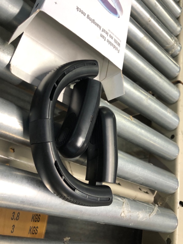 Photo 1 of OLV Neck Fan Rechargeable 4 Turbo 6000mAh Portable Neck Fan 360° Cooling Airflow 3 Speeds LED Battery Display Foldable Bladeless Neck Fan Personal Fan Gift for Work,Travel,Outdoor Activities Black