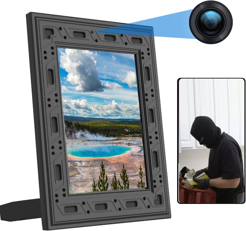 Photo 1 of ***FOR PARTS ONLY NO RETURNS***Spy Camera Picture Frame - Hidden Camera 1080P WIFI HD PIR Motion Detection Night Vision Offline Video Recorder Remote Real Time View Live Camera 1 Year Standby Security Nanny Cam
