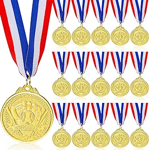 Photo 1 of 16 PCS Baseball Medals for Kids Baseball Award Medals with Neck Ribbon,Game Prize Medals for Competitions,Sports Events,Baseball Game Sports,Baseball Party Favors,2 Inches