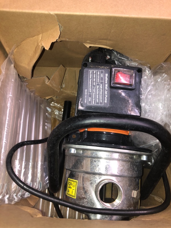Photo 1 of 1.6 HP Shallow Well Pump Garden Pump, Portable Water Transfer Draining Irrigation Pump for Water Removal, Lawn Fountain Pump, Irrigation Pump 1162 GPH 147 Feet Height