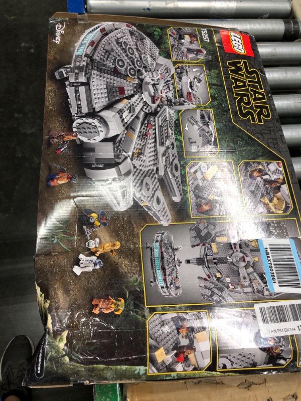 Photo 2 of LEGO Star Wars Millennium Falcon 75257 Starship Construction Set, with Finn, Chewbacca, Lando Calrissian, Boolio, C-3PO, R2-D2 and D-O, The Rise of Skywalker Collection Standard Packaging