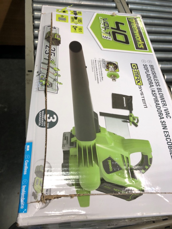 Photo 2 of 40V Cordless Blower / Vacuum | Greenworks