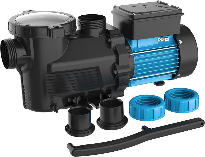 Photo 1 of ****NON FUNCTIONAL//SOLD AS PARTS ALL SALES FINAL**** 
Dual Speed Inground/above Ground 3/4HP Pool Pump, 4700GPH Two Speed Pool Pumps, Variable Speed Self Priming Swimming Pool Pumps with Strainer Filter Basket, Powerful 115V, Energy Saving