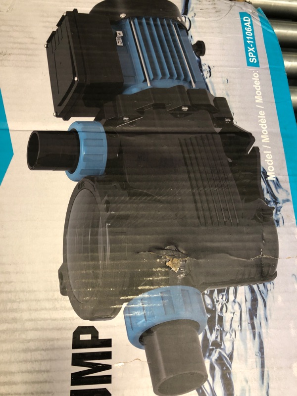 Photo 3 of ****NON FUNCTIONAL//SOLD AS PARTS ALL SALES FINAL**** 
Dual Speed Inground/above Ground 3/4HP Pool Pump, 4700GPH Two Speed Pool Pumps, Variable Speed Self Priming Swimming Pool Pumps with Strainer Filter Basket, Powerful 115V, Energy Saving