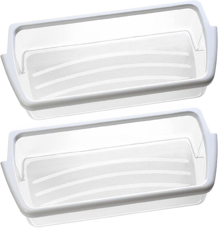 Photo 1 of [2 PACK] UPGRADED W10321304 Refrigerator Door Shelf Replacement Compatible with Whirlpool Fridge Door Bin WRS325FDAM01 WRS325FDAM02 WRS325FDAM04 ED5FVGXWS07 - Replace WPW10321304 AP6019471 2179574