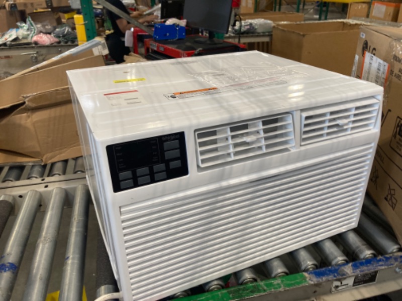 Photo 3 of *** ***** ***HOT AIR ONLY//SOLD AS PARTS ALL SALES FINAL*** ***** *** 10,000 BTU 115-Volt Through-the-Wall Air Conditioner Cools 450 Sq. Ft. with Dehumidifier and remote in White
