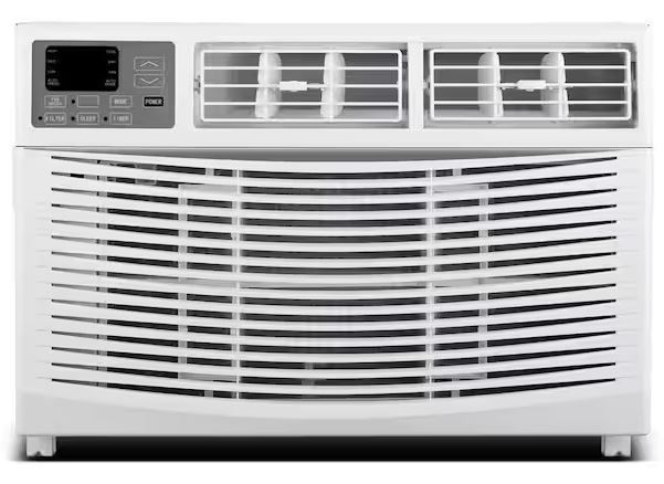 Photo 1 of 10,000 BTU 115V Window Air Conditioner Cools 450 Sq. Ft. in White
