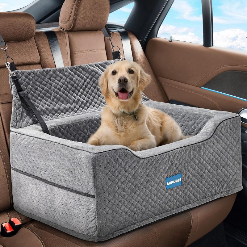 Photo 1 of 
Aupures Dog Car Seat -Perfect Dog Car Seats for Medium Sized Dogs Under 55lbs, Dog Booster Car Seat for Two Small Dogs with Adjustable Height, Pet Car Seat,...
