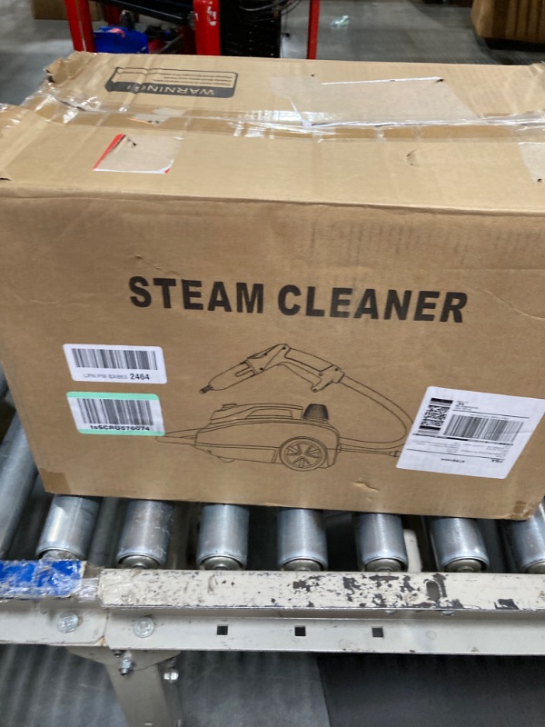 Photo 2 of **FOR PARTS**Dyna-Living Steam Cleaner 1800W Multipurpose Steam Cleaner for Home Use 5.0 BAR High-Pressure Steam Cleaner for Car Detailing 320°F High-Temperature Steam Cleaner for Carpets Floor Steam Cleaner with Stainless Steel Inner Pot, 2.1L Tank Orang