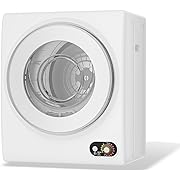 Photo 1 of Compact Dryer, 120V Portable Clothes Laundry Dryer with Stainless Steel Inner Tub, Electric Dryer Machine for Small Space, Apartments, hostels, RVs, 4 Modes, White