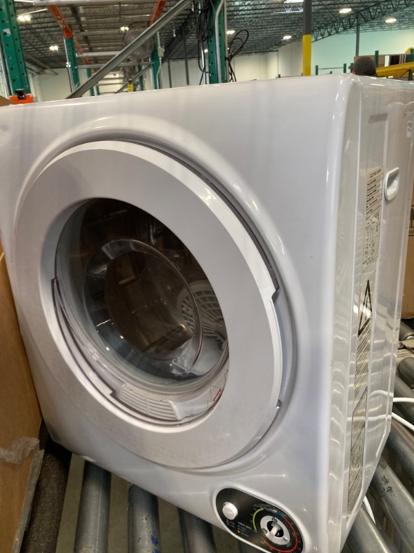Photo 1 of Compact Dryer, 120V Portable Clothes Laundry Dryer with Stainless Steel Inner Tub, Electric Dryer Machine for Small Space, Apartments, hostels, RVs, 4 Modes, White